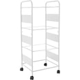 thumbnail image 3 of Fichiouy 2/3-Tier Metal Rolling File Cart File Organizer Cabinet with Wheels for Home Office, 3 of 7