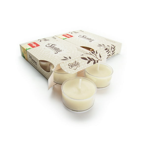 Christmas Eve Tealight Candles Multi Pack - 12 Beige Premium Scented Tea Lights - Natural Oils - Shortie's Candle Company