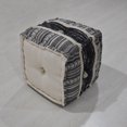 thumbnail image 5 of Handmade Eco-Friendly Contemporary Cotton Pouf Multicolor Color Square 14" x 14" x 14" Cotton Pouf For Living Room, Bedroom Seating, Patio WABBBACPF31SC00C, 5 of 9