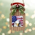 thumbnail image 4 of CafePress - Bald Eagle Over American Flag - Sled Ornament, 4 of 4