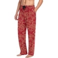 thumbnail image 5 of FREEAMG Chinese Golden Dragon Pajama Pants for Men, Men's Separate Bottoms, Comfortable Sleep Lounge Pj Pants, 5 of 7