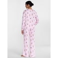 thumbnail image 3 of Joyspun Women's Essential Sleep Top and Pants, 2-Piece Pajama Set, Sizes XS-3X, 3 of 5