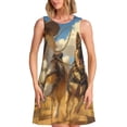 thumbnail image 1 of Lukts Robe Sans Manches Corgi Berger Allemand pour Femmes, Robe d'Été à Col Rond avec Poches, Adaptée à la Vie Quotidienne, Plage, Fête, 1 of 7
