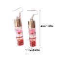 thumbnail image 4 of sweethay 1 par de pendientes colgantes para mujer, suministros de joyería de compromiso, rojo vino Type1 NO1, 4 of 6
