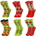 thumbnail image 2 of Nueva tendencia, calcetín tejido con puntos de regalo y dulces de Navidad, Grinch-chi, moda, Festival verde, monstruo, regalo de Nochebuena, regalo cálido de invierno, 2 of 4