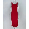 thumbnail image 5 of Vestido sexy para mujer, verano 2024, nuevo estilo, sólido, de una pieza, cuello con cintura, colección, elegantes vestidos irregulares, ropa de calle Y2k, 5 of 5