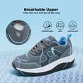 thumbnail image 6 of AOV Womens Walking Shoes for Plantar Fasciitis, Arch Support Athletic Tennis Sneakers Orthotic Comfortable Shoes for Standing All Day GrayBlue US 7, 6 of 7
