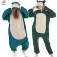 thumbnail image 3 of HKSNG Winter Adult Animal Mike Duck Onesies Shark Cat Fox Kigurumi Pajamas Monkey Cartoon Costumes Jumpsuits Christmas Hooded, 3 of 4