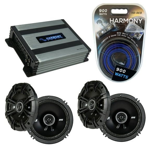 Fits Subaru Impreza WRX 2008-2014 Speaker Upgrade Kicker (2) DSC65 HA-A400.4 Amp