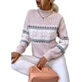 thumbnail image 2 of UZMOG Sweaters for Women, Women's Sweaters Casual Knitted Pullover Sweaters Long Sleeve Mock Neck Tops, Fall Winter Fashion Clothing, 2 of 6