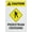 Warning Sign 2, variant on Caution People Working Above Aluminum Sign 8"x12" - UV Ink Printed Outdoor Sign for House Business, Overhead Work Safety Decor