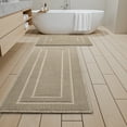thumbnail image 6 of SIXHOME Waffle Bath Mat for Bathroom Runner Rugs, Soft Plush Absorbent Non Slip Long Bathroom Rug, Quick Dry Machine Washable Bath Mat with Rubber Backing, Boho Tassel Floor Rug, 2'x6' Brown, 6 of 8