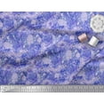 thumbnail image 3 of Soimoi Purple polyester Crepe Fabric Watercolor Floral Fabric Prints by Yard 42 Inch Wide, 3 of 3
