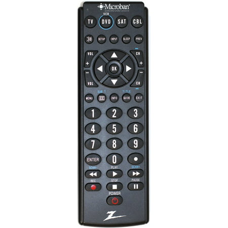 AmerTac - Zenith ZB410MB Microban 4-Device Universal (Best Multi Device Remote)