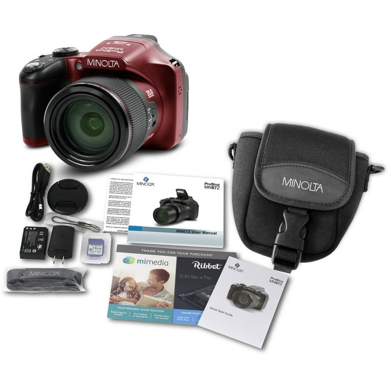 MINOLTA MN67Z 20 MP / 1080P FHD Bridge Digital Camera w/67x