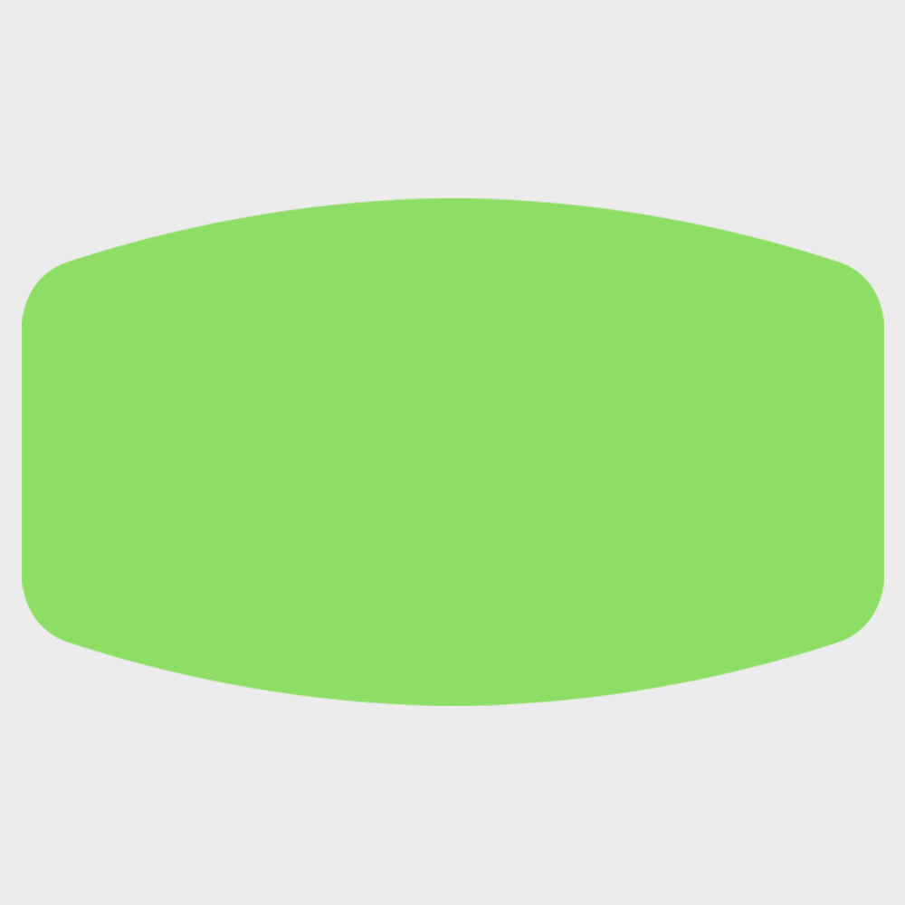 JAM Paper Standard Label Rolls, Rectangle, 1 1/8 x 2, Neon Green, 125 Labels/Roll