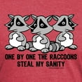 thumbnail image 3 of CafePress - One By One The Raccoons T Shirt - Mens Tri-blend T-Shirt, 3 of 4