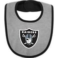 thumbnail image 4 of Newborn & Infant Black/Heather Gray Las Vegas Raiders Home Field Advantage Three-Piece Bodysuit, Bib & Booties Set, 4 of 6
