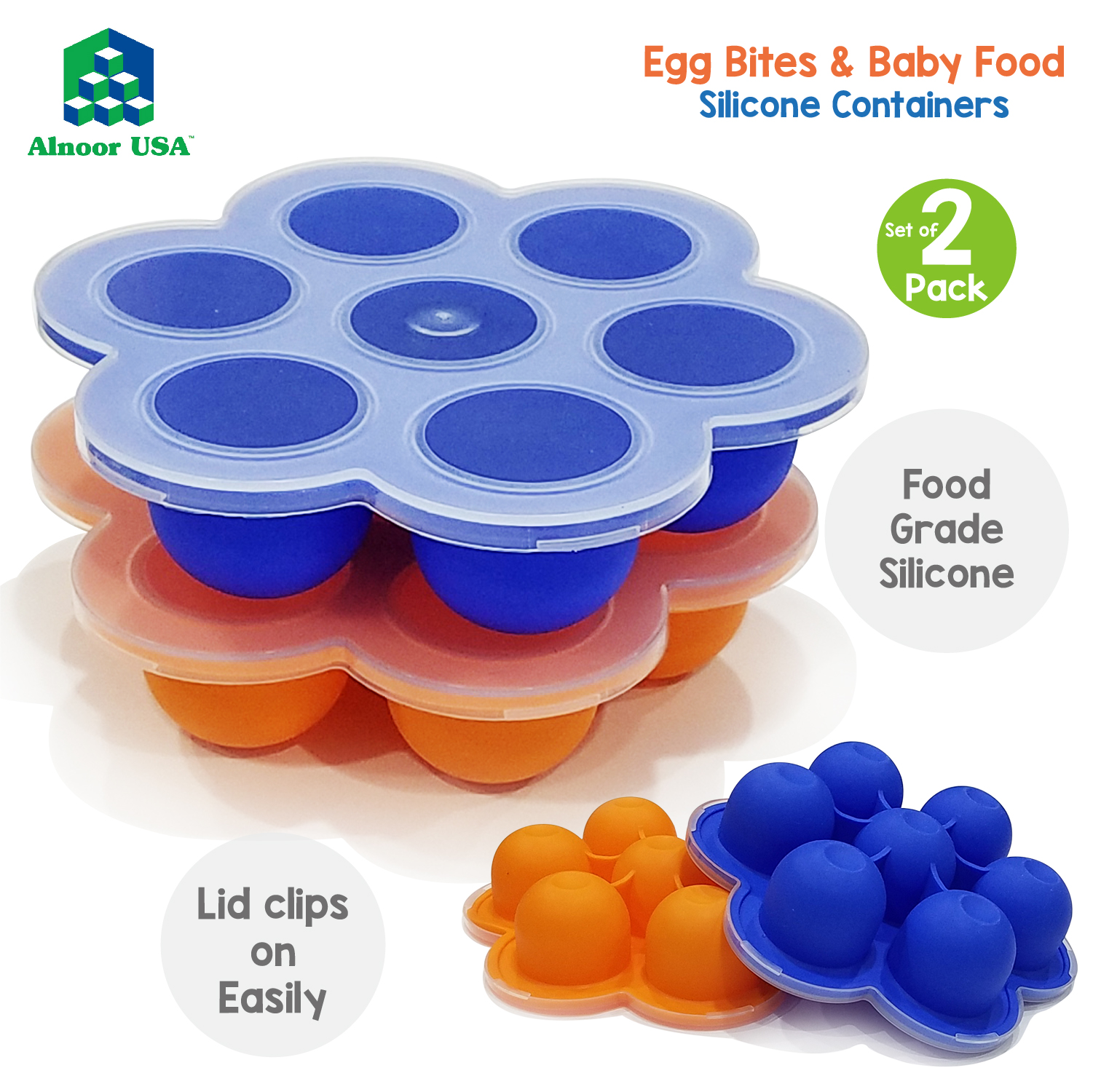 Silicone Egg Bites Molds Compatible with Instant Pot Accessories for 5