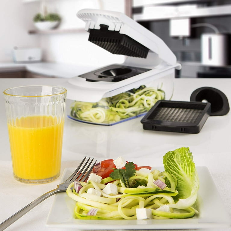 Fullstar Vegetable Chopper - Spiralizer Vegetable Slicer - Onion Chopper  with Container - Pro Food Chopper - Black Slicer Dicer Cutter - 4 Blades -  Coupon Codes, Promo Codes, Daily Deals, Save Money Today