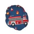 thumbnail image 2 of Balery Fire Truck 1 Shower Caps, Double Layer Waterproof Shower Cap, Double Layers Reusable Shower Cap With Soft Comfortable For Long Thick Hair Soft Bath Shower Hair Caps, 2 of 9