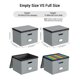 thumbnail image 3 of Caja organizadora de archivos Oterri grande con tapas gris x2, 3 of 7