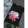 thumbnail image 3 of Lilac And Leaves Bouquet T-Shirt Women -Image by Shutterstock, Female XX-Large, 3 of 4