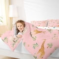 thumbnail image 4 of Castle Fairy Cartoon Lion Giraffe Elephant Full Size Comforter Sets 3-Piece for Preppy Child,Jungle Animal Bedding Comforter Set,Chic Floral Wildlife Lightweight Bedding Sets,Breathable Home Decor, 4 of 8