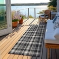 thumbnail image 6 of Addison Rugs Chantille Indoor/Outdoor Transitional Plaid Black Washable Runner Rug, 2'3" x 7'6", 6 of 6