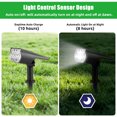 thumbnail image 2 of Elegant Choise Solar Spotlights Outdoor Waterproof 7 LED Landscape Lights, White, 2 of 29
