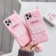 thumbnail image 2 of Bonita funda de teléfono rosa con corazón de amor para niña, carcasa trasera de silicona suave para iphone 14pro Max, 12, 11, 13pro Max, XR, XS Max, 7, 8Plus, Se qiuyongming unisex, 2 of 2