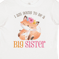 thumbnail image 4 of Inktastic I Am Going to Be a Big Sister - Floral Fox Girls Toddler T-Shirt, 4 of 5