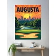 thumbnail image 2 of Digital Retro Pop Art Poster Of Augusta, Georgia | Vibrant Cityscape Art | Vintage-Inspired Design Poster Wall Art, Modern Wall Decor For Living Room Bedroom, 24x36 UNFRAMED, 2 of 3