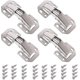 thumbnail image 1 of 4Pcs Cabinet Door Hinges, Cabinet Cupboard Opener with 32 Screws, Stainless Steel Folding Hinges Automatic Closing Hinges for Kitchen Cupboard Furnitu, 1 of 4