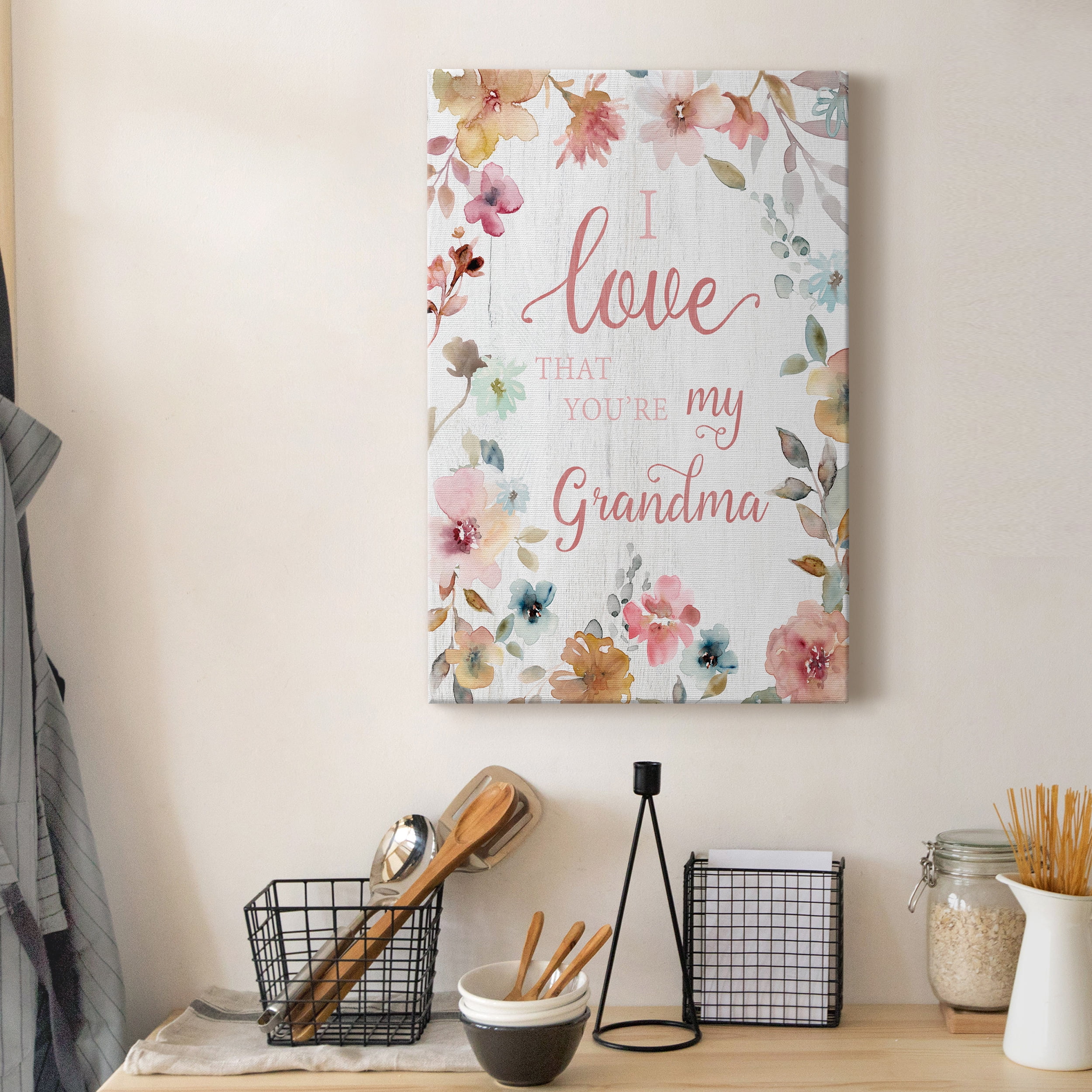 Love Grandma Premium Gallery Wrapped Canvas - Ready to Hang - 24 x 36