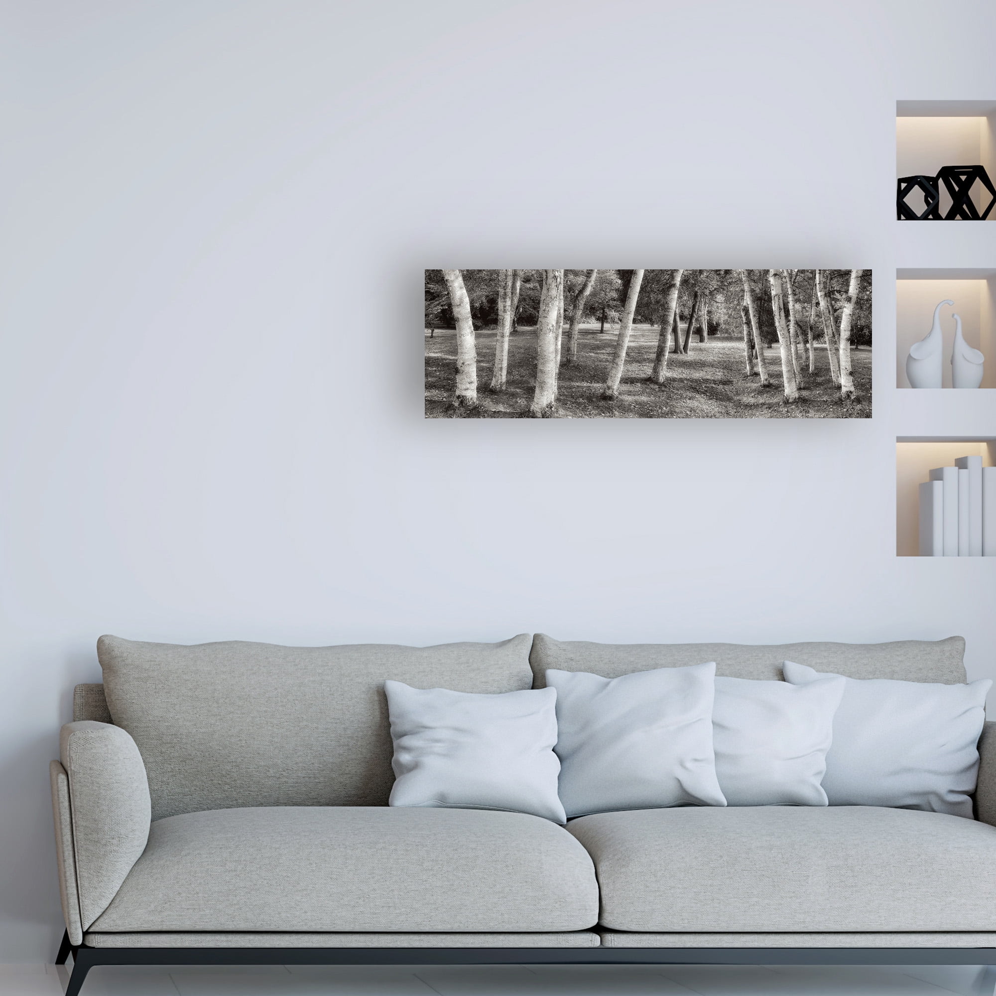 Trademark Fine Art 'Birch Trees No.1' Canvas Art by Alan Blaustei