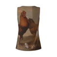thumbnail image 3 of Rocae Oil Painting Chicken And Duck for Women's Workout Tank Top Lightweight Sleeveless Fit Tops- Moisture-Wicking, BreathableSmall, 3 of 9