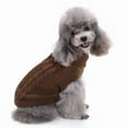thumbnail image 5 of NovaStitch Pet Dog Sweaters Knitted Pet Dog Winter Warm Dog Sweatshirt Clothes Kitten Puppy Sweater for Small and Medium Dogs Coffee 3XL, 5 of 6