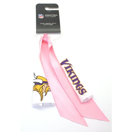 Minnesota Vikings Pink And White Ponytail Holder