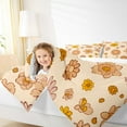 thumbnail image 4 of jejeloiu Cartoon Cute Flower Bedding Comforter Set,Kawaii Floral Twin Comforter Sets,Orange Daisy Blossom Bedding Set For Girls Teens,Ultra Soft Home Decor,2-Piece, 4 of 8