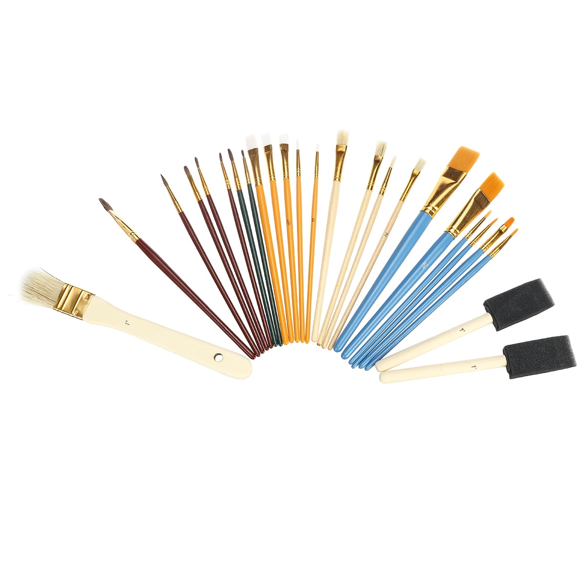 Professional Artist Paint Brush Set Of 25 Painting Brushes Kit For