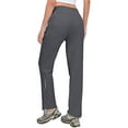 thumbnail image 3 of Little Donkey Andy Pantalon Cargo Léger à Séchage Rapide pour Femmes Randonnée UPF 50+ Extensible Voyage Décontracté Gris L, 3 of 5