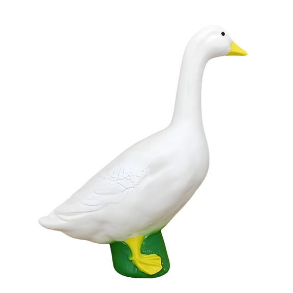 XIBUFE Garden Goose Statue, Resin Outdoor & Indoor Statues, Charming Garden Decor for Outside, Porch, Yard, Patio, Entryway, Durable 2-Foot Goose Figurine, Holiday Friendly
