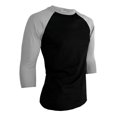 thumbnail image 1 of Playera Manga 3/4 Manga Ranglan Hombre Torso Negro, 1 of 4