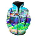 thumbnail image 3 of Sudadera con capucha abstracta con estampado 3D para hombre, sudaderas con gráficos de pintura artística, sudaderas casuales de gran tamaño con capucha, suéteres holgados con cremallera, 3 of 5
