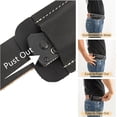 thumbnail image 2 of HNYG Leather Knife Sheath for Belt, Horizontal Carry Pocket Knife Holder, EDC Belt Pocket Organizer for Men, Knife Holster for Pocket Folding Knife, Black, 4.9" x 2.6", 2 of 7