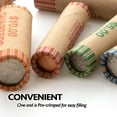 thumbnail image 2 of BAZIC Penny Coin Wrappers Rolls Tube, Made in USA (36/Pack), 50-Packs, 2 of 7