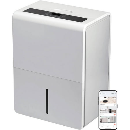 TCL H50D27W 50 Pint Smart Dehumidifier with UV-C Perfect for areas up to 4,500 sq. ft.