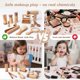 thumbnail image 2 of Set de juguetes de maquillaje de madera kienvy de 11 piezas para niñas de 3 a 6 años, 2 of 9