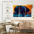 thumbnail image 4 of Elephant Stock Rivers Edge Ii Wall Art - Horizontal Multi Panel Canvas - Living Room Wall Decor - Animal Multi Panel - Orange And Blue Decor By Marion Rose - 23" x 14", 4 of 4